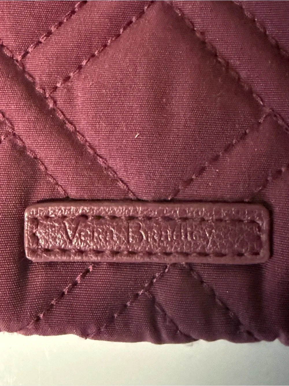 Vera Bradley Quilted Zip-Around Wallet – Burgundy